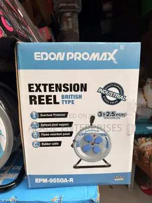 Edon Primed British Type Extension Cable Reel 2.5mm X 50 Meters 3core