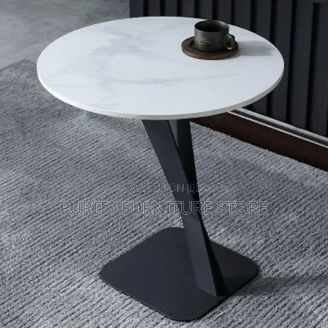 Side Stool With Marble Top