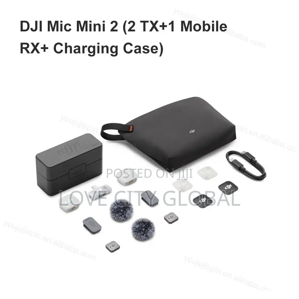DJI Mic Mini 2 (2 TX+1 RX+Case) ANC Wireles Microphone -iPhone/Android