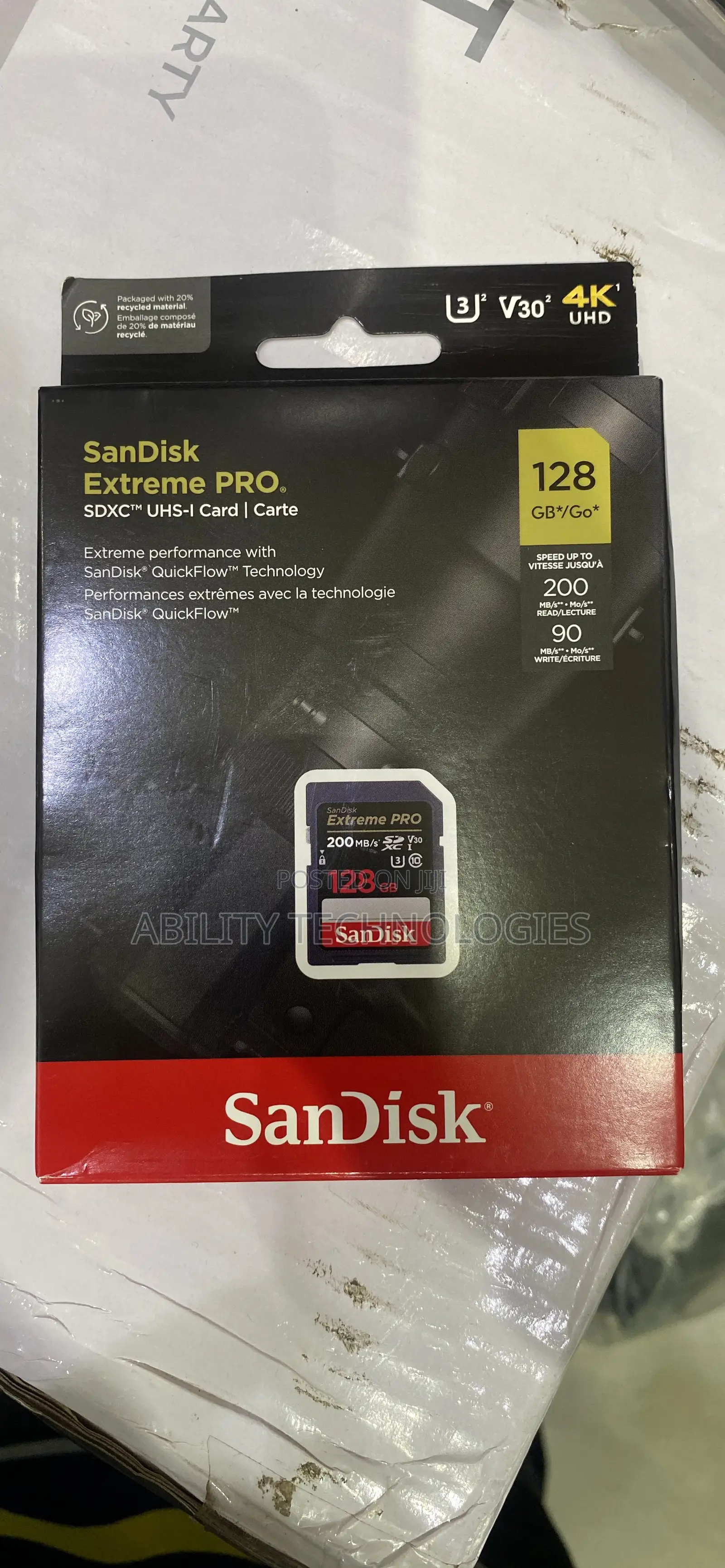 Sandisk Extreme Pro 128gb SD Card