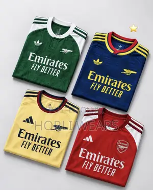 Arsenal 2025/2026/2027 Jersey and Training Kit