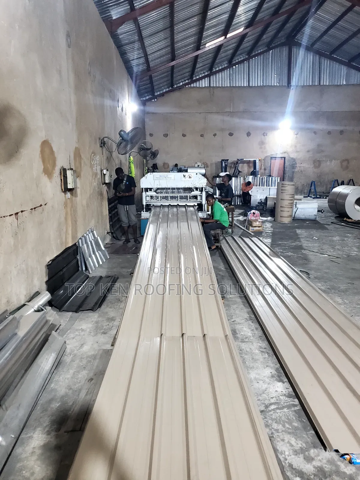 O.60 G/Beige Longspan Aluminium Roofing Sheets