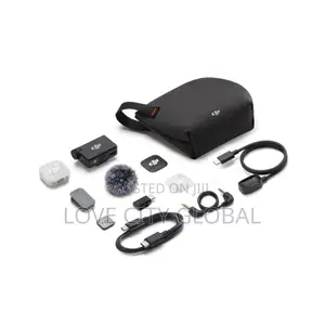 DJI Mic Mini 2 (1TX + 1 RX) Microphone, 48h for Camera, iPhone/Android