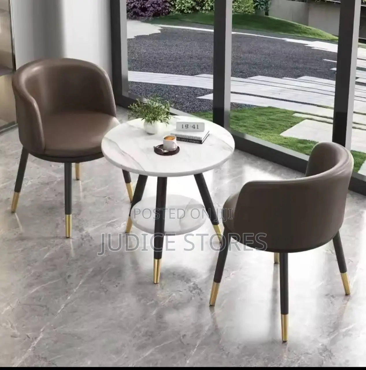 Luxury Balcony Small Table With Two Chairs