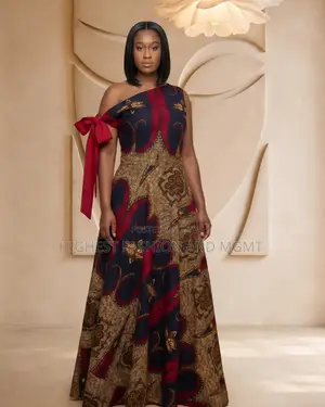 Asymmetrical Sleeveless Flared Maxi Dress - Style 762