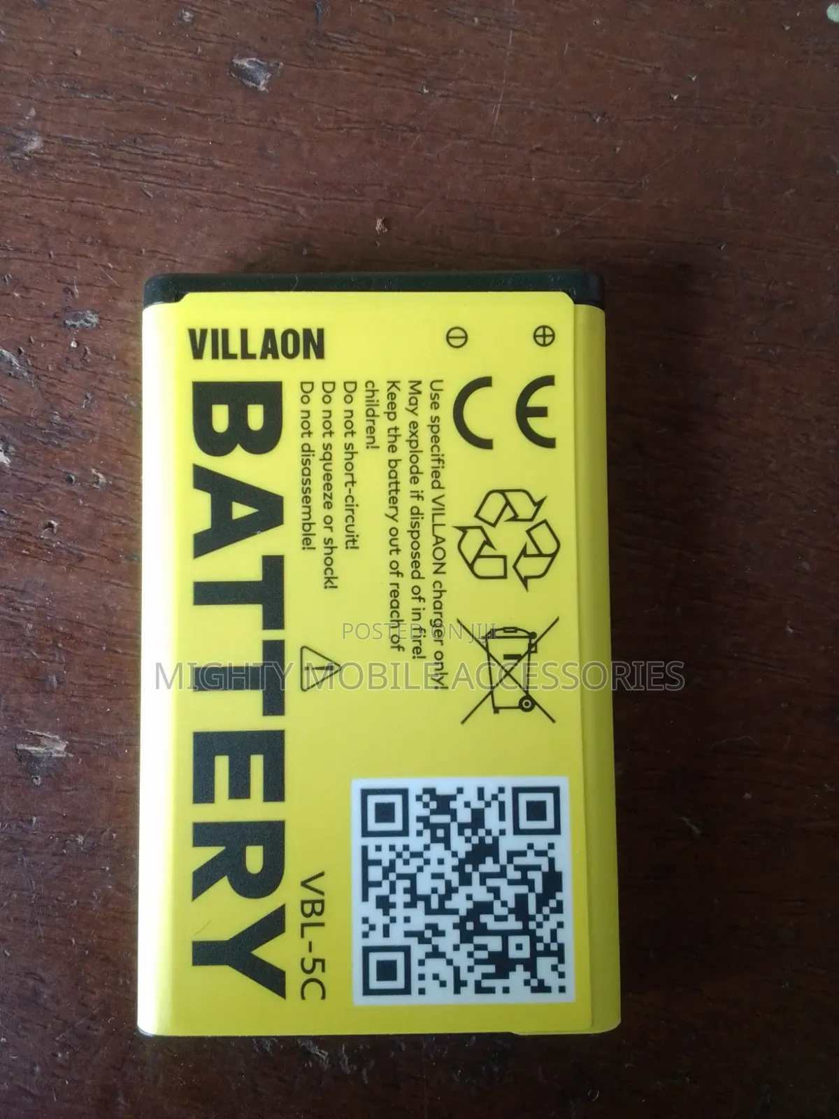 VILLAON VBL-5C Rechargeable Battery.