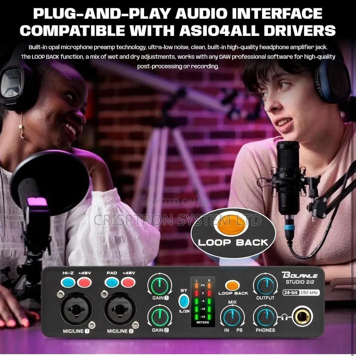 Bolanle Studio 2i2 Audio Interface