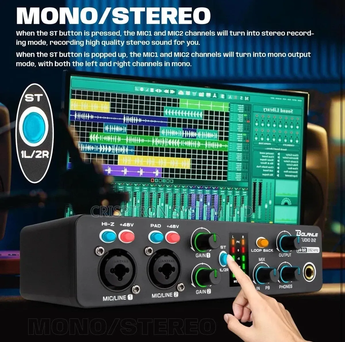 Bolanle Studio 2i2 Audio Interface