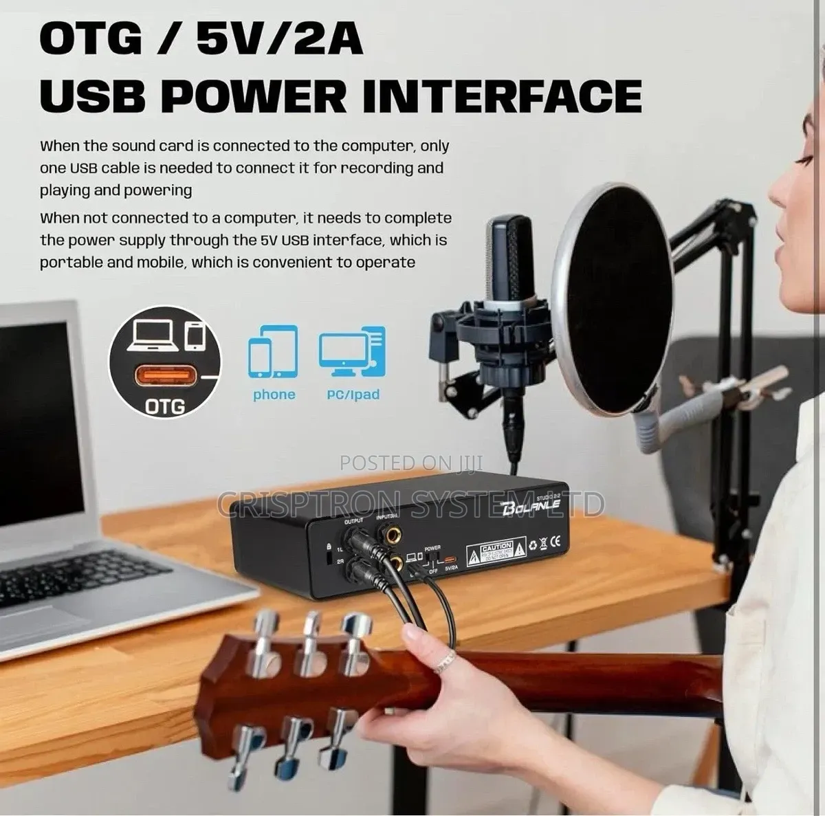 Bolanle Studio 2i2 Audio Interface