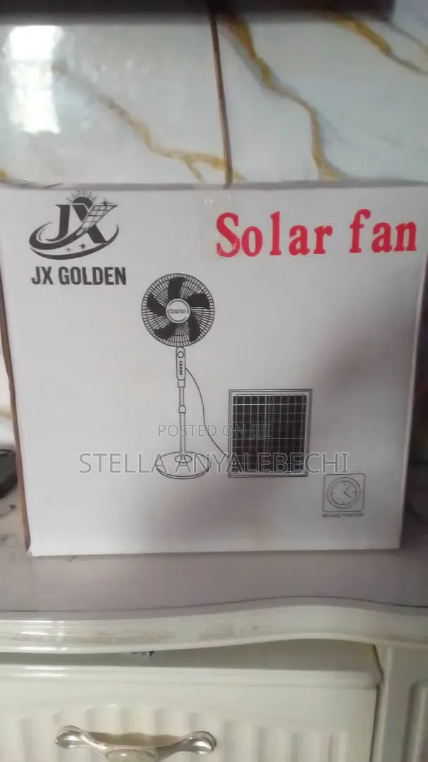 AC/Dc Solar Rechargeable Standing Fan + Bulb