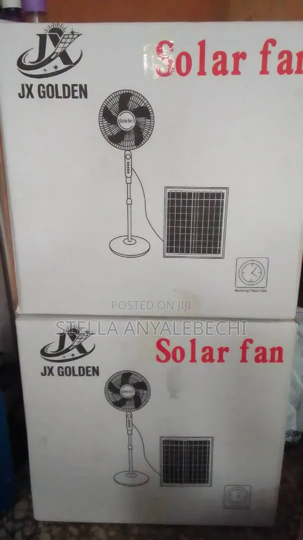 AC/Dc Solar Rechargeable Standing Fan + Bulb