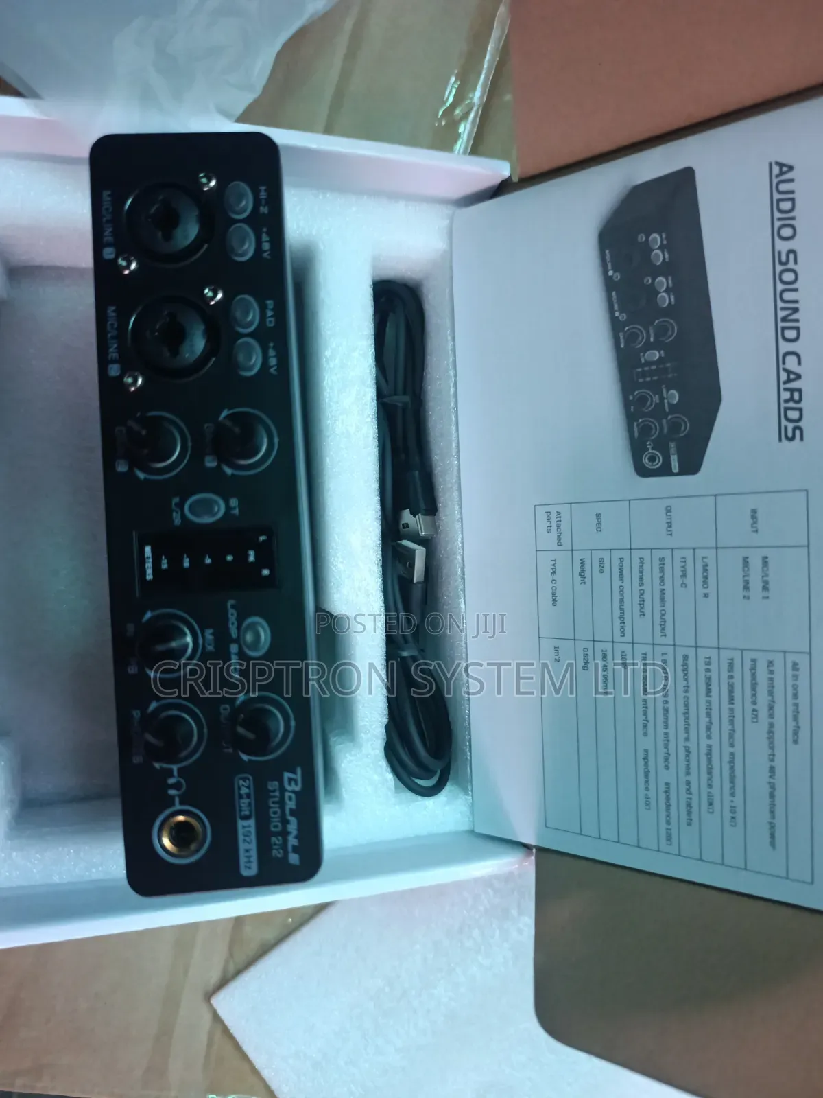 Bolanle Studio 2i2 Audio Interface
