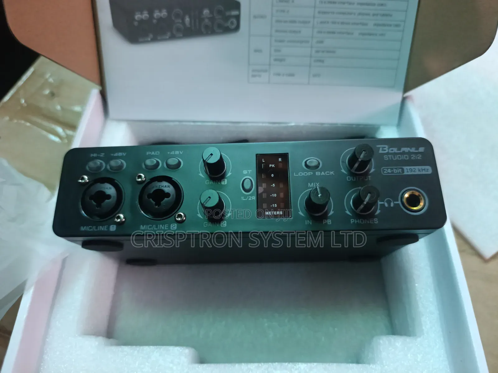 Bolanle Studio 2i2 Audio Interface