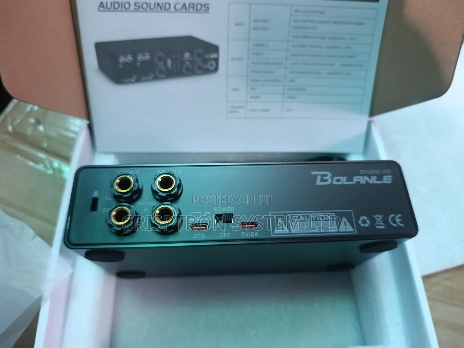 Bolanle Studio 2i2 Audio Interface