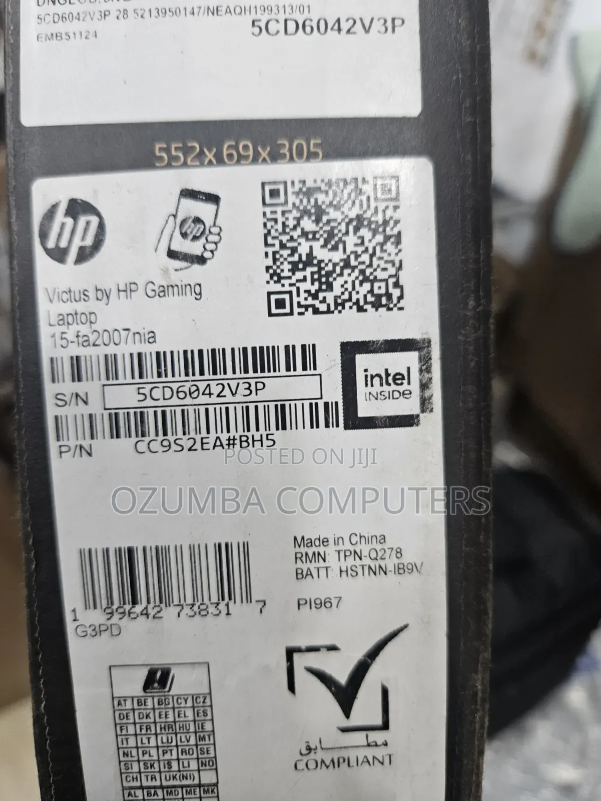 New Laptop HP Victus 15 16GB Intel Core i7 SSD 1T