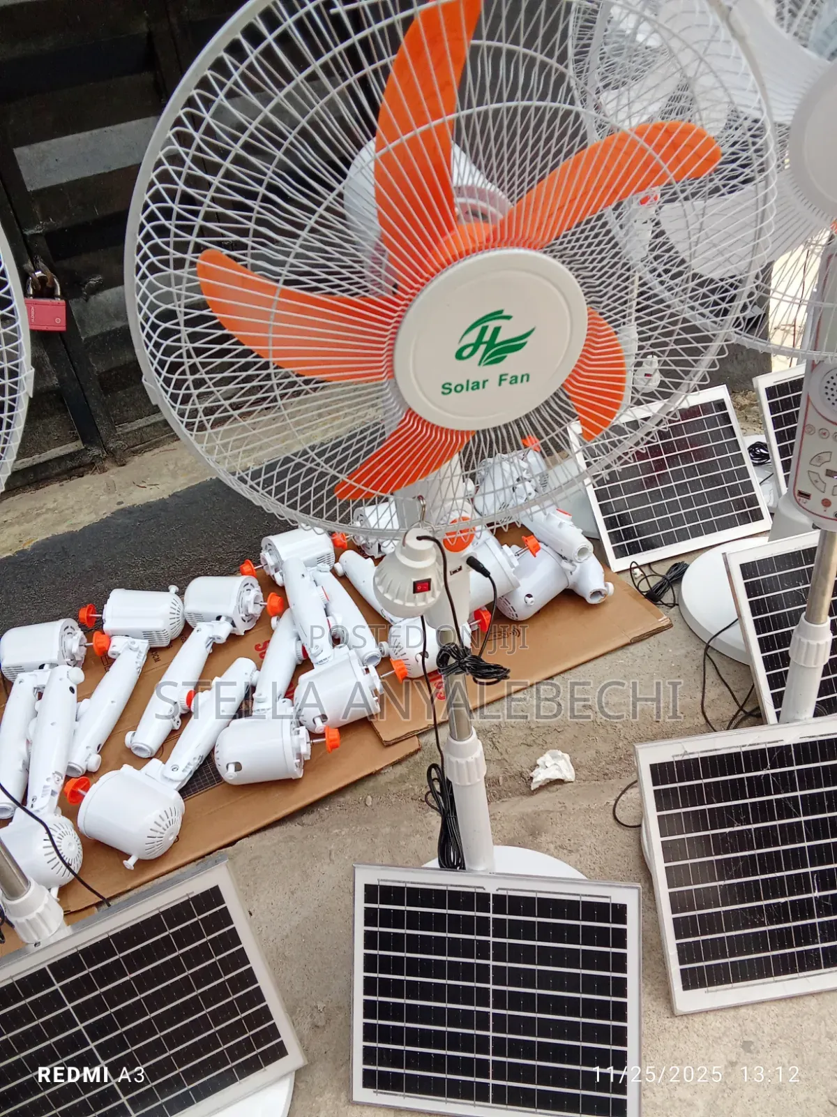 AC/DC Solar Rechargeable Fan + Bulb