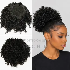 Hair Bun With Drawstring Extensions
