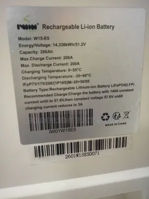 Iwin Energy LiFePO4 Battery 14.336KWH With 51.2V 280Ah
