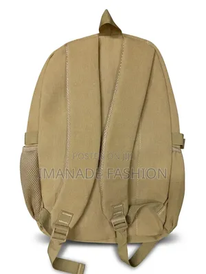 Hppower Multi-Compartment Canvas Laptop Backpack – Khaki