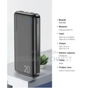 Ace Elec 20,000mAh Powerbank