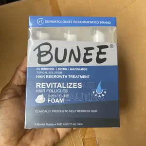 Bunee 5% Minoxidil Hair Regrowth Foam – Biotin Niacinamide
