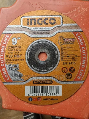 9" Incco Cutting Dics