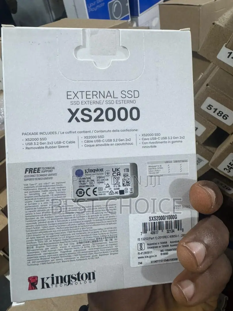 Kingston XS2000 1TB High Performance Portable SSD for Software 2000MbS