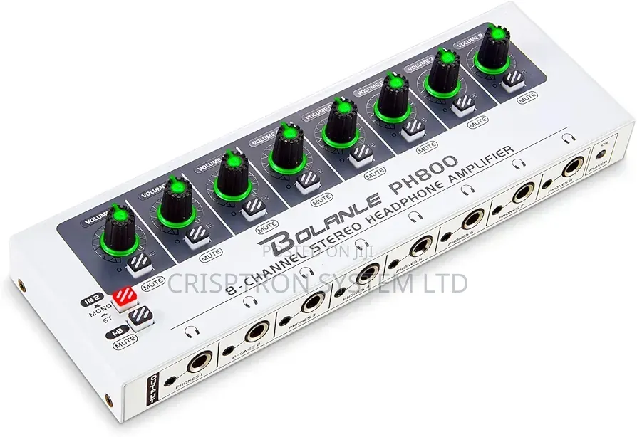 BOLANLE PH800 - 8ch. Headphones Amplifier