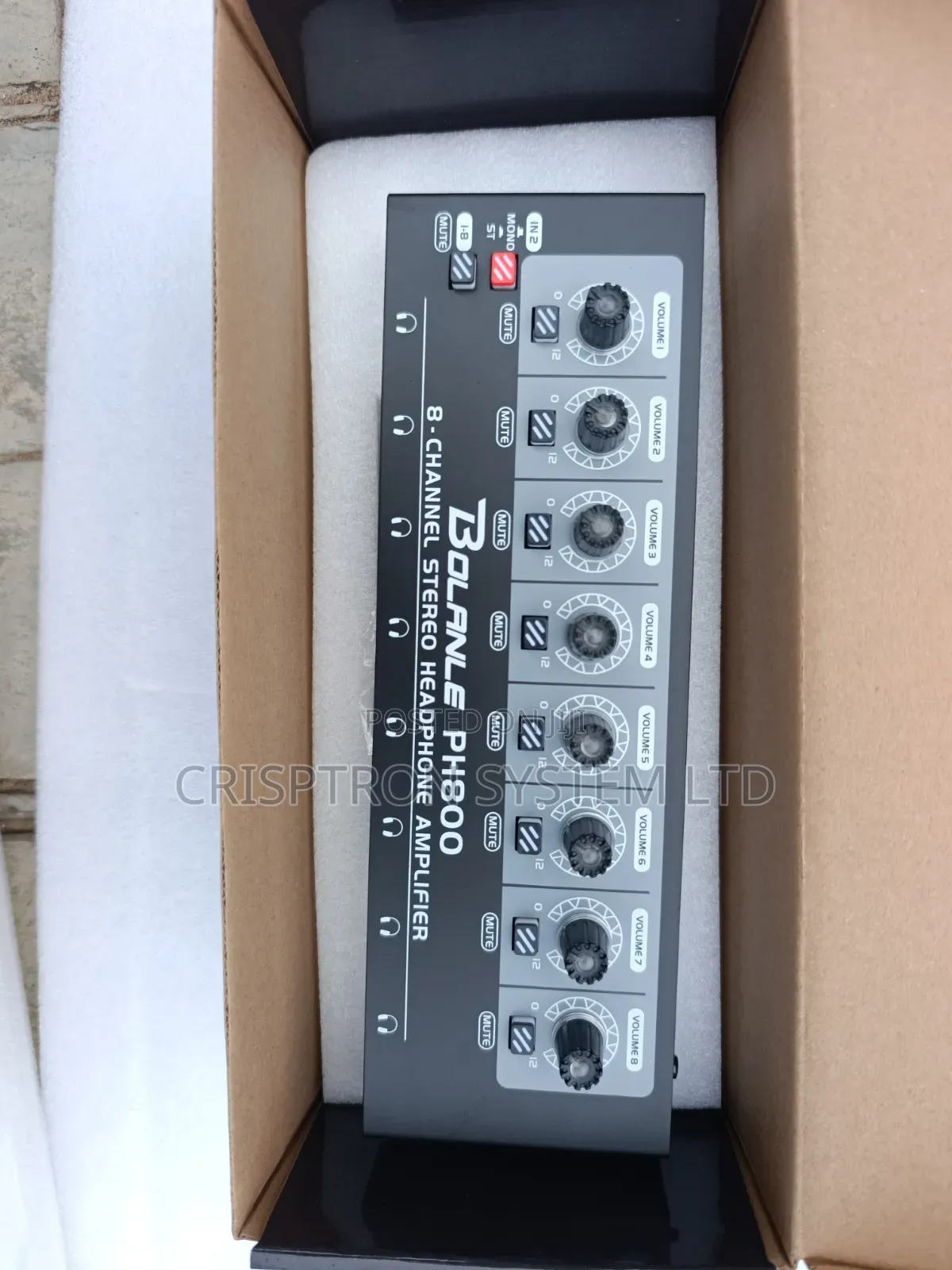 BOLANLE PH800 - 8ch. Headphones Amplifier