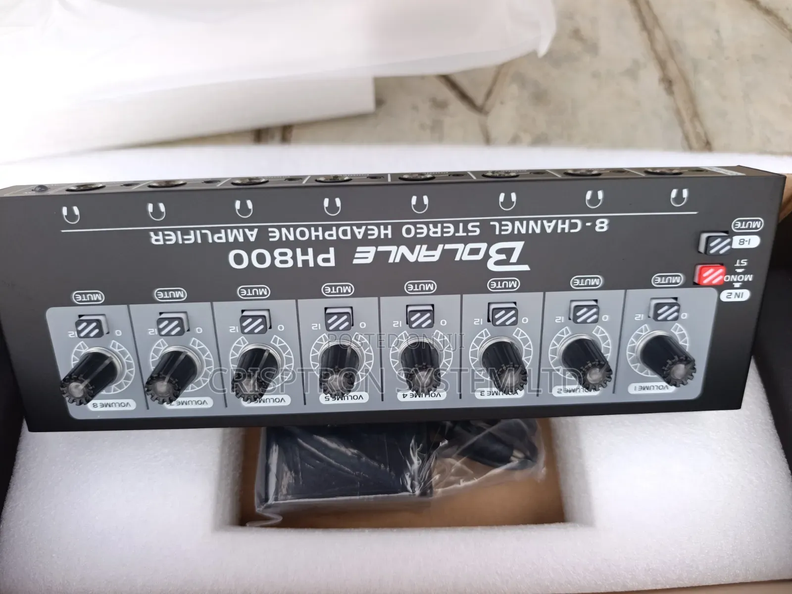 BOLANLE PH800 - 8ch. Headphones Amplifier