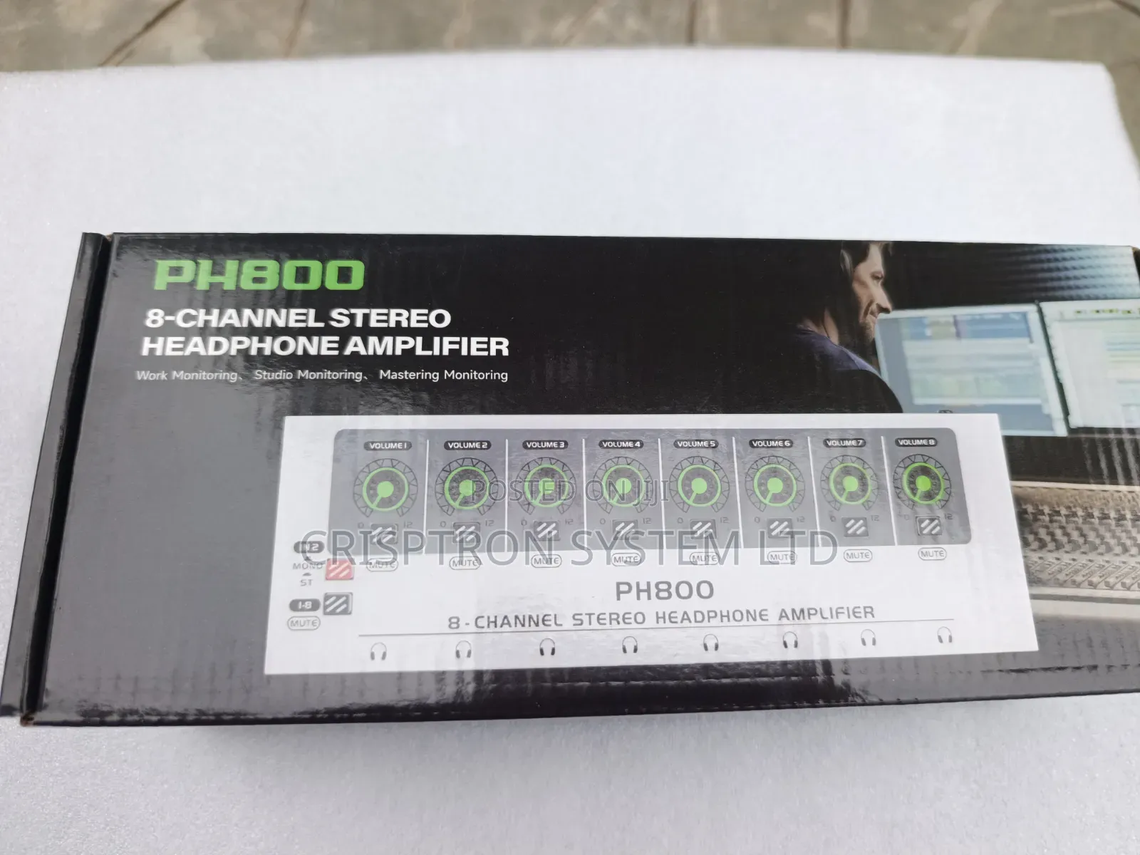 BOLANLE PH800 - 8ch. Headphones Amplifier
