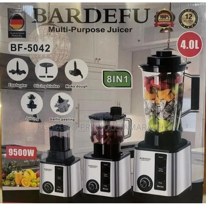 8in1 Bardefu Multi-Purpose Blender-4litres