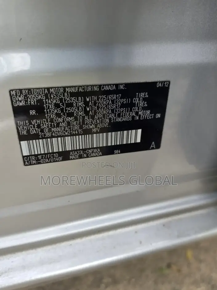 Toyota RAV4 2.5 2012 Silver