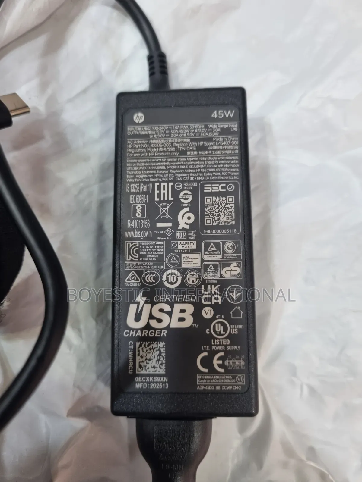 45 Watts Type C Oringinal Charger and Cord