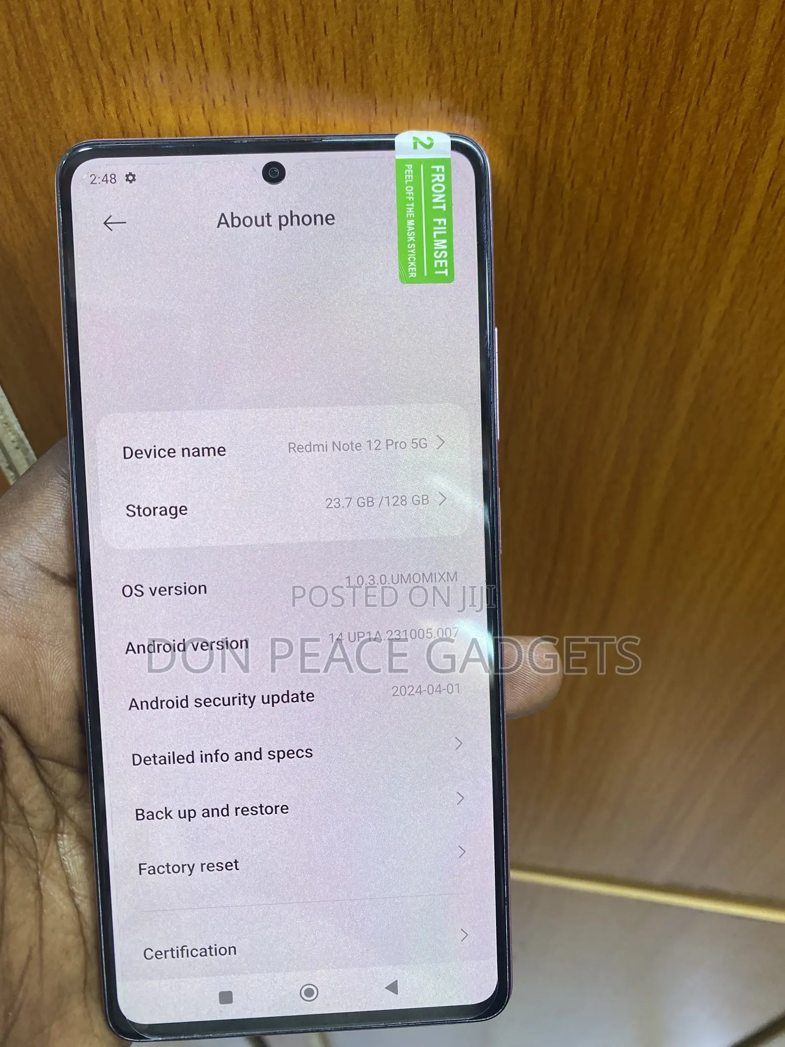 Xiaomi Redmi Note 12 Pro 5G 128 GB White