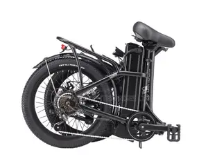 Big Fat Tire Foldable Electric E Bike Bicycle/7 Gears+ Free Helmet