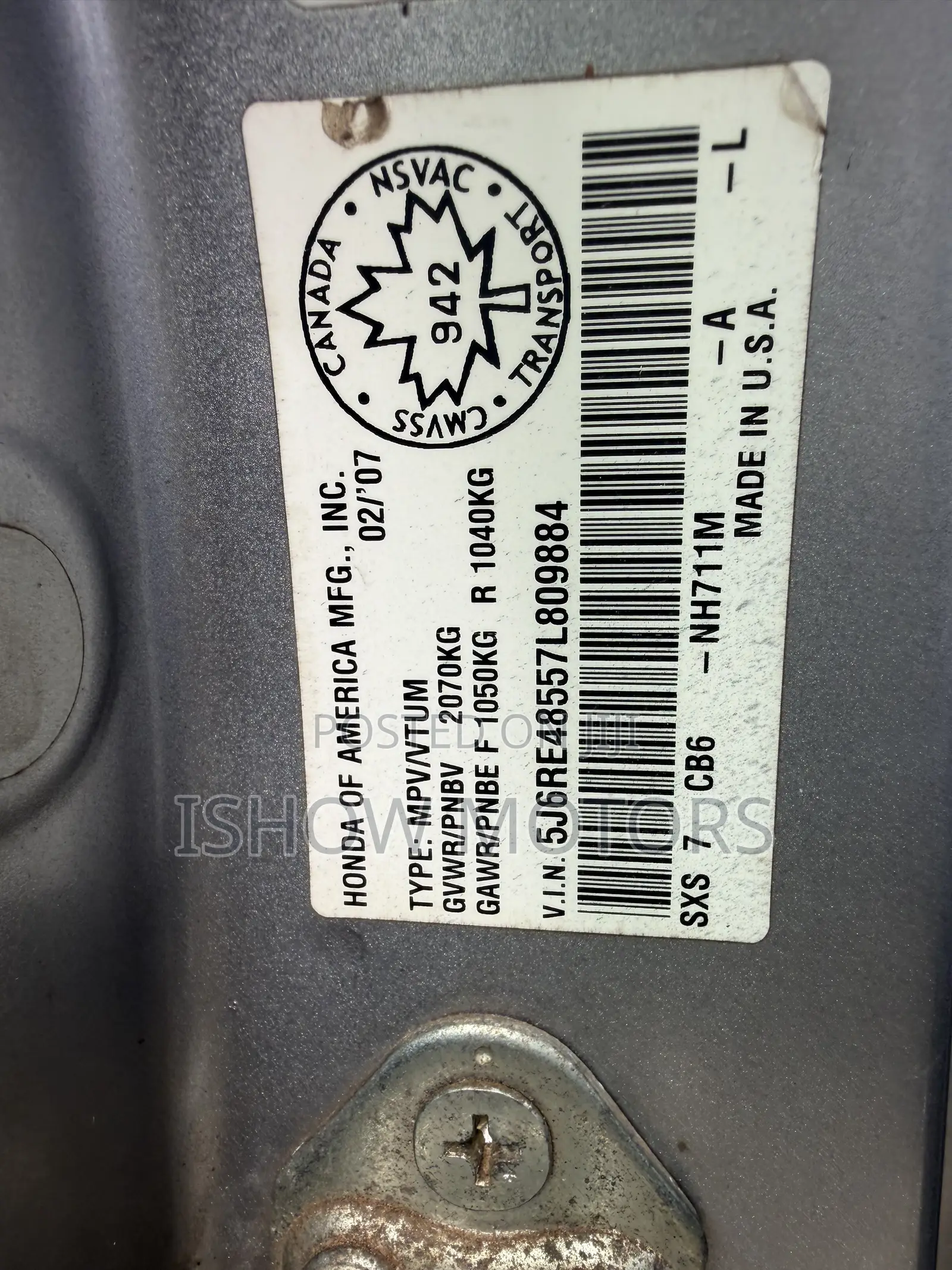 Honda CR-V 2.4 2008 Blue