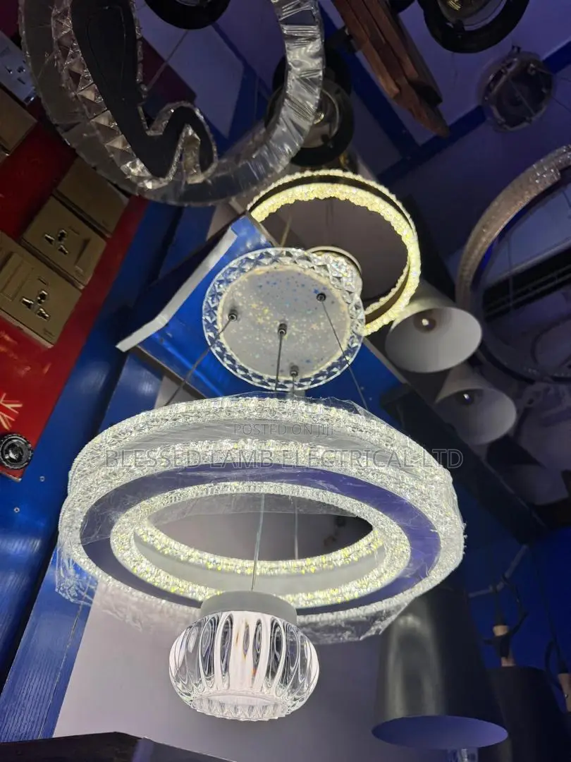 Luxury Crystal Double Ring LED Chandelier
