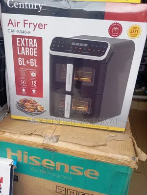 Century Airfryer Double Door, Extra Large 12L Digital Control,display