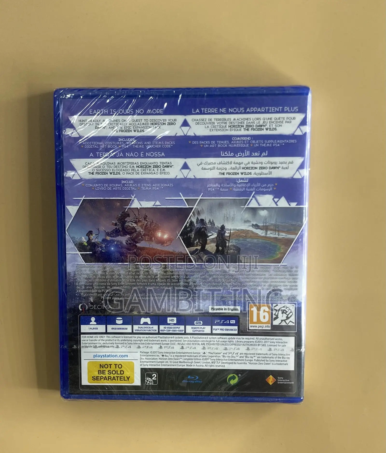 Playstation 4 Horizon Zero Dawn Conplete Edition