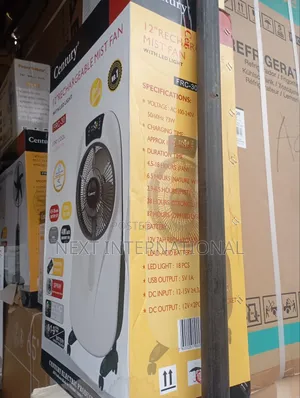 Century Rechargeable Mist Fan 12 Inch
