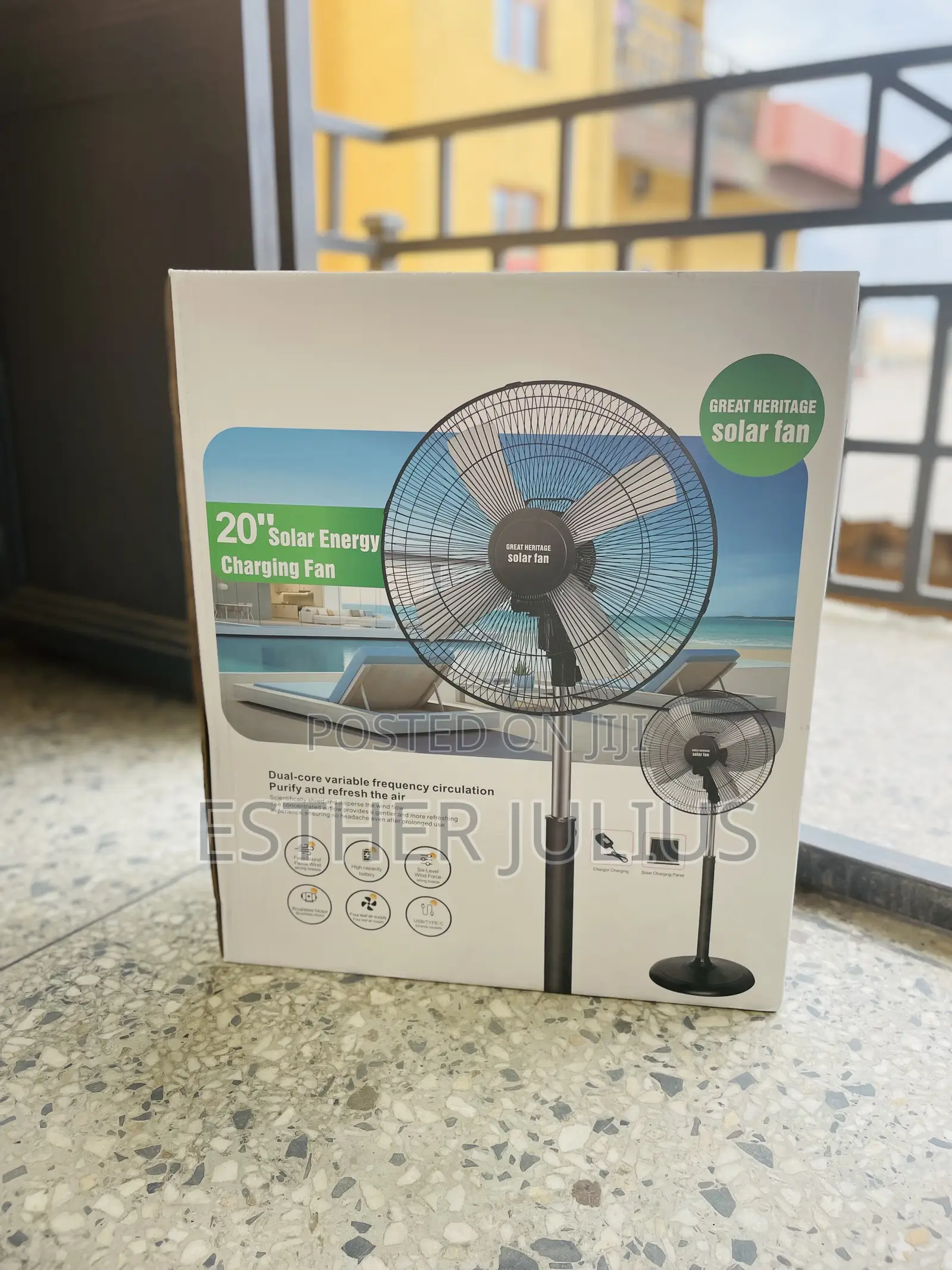Solar Rechargeable Fan