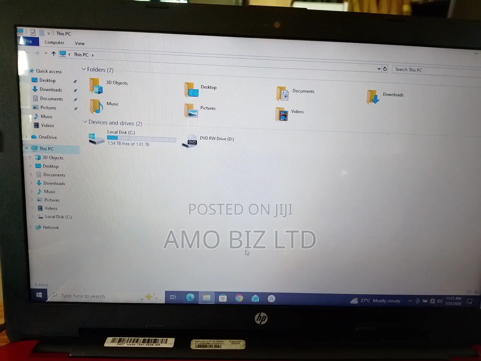 Laptop HP 15 8GB Intel Pentium HDD 2T