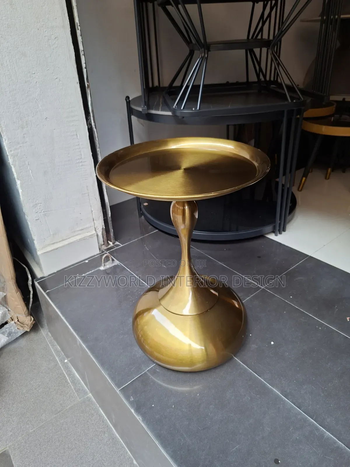 Golden Side Stool