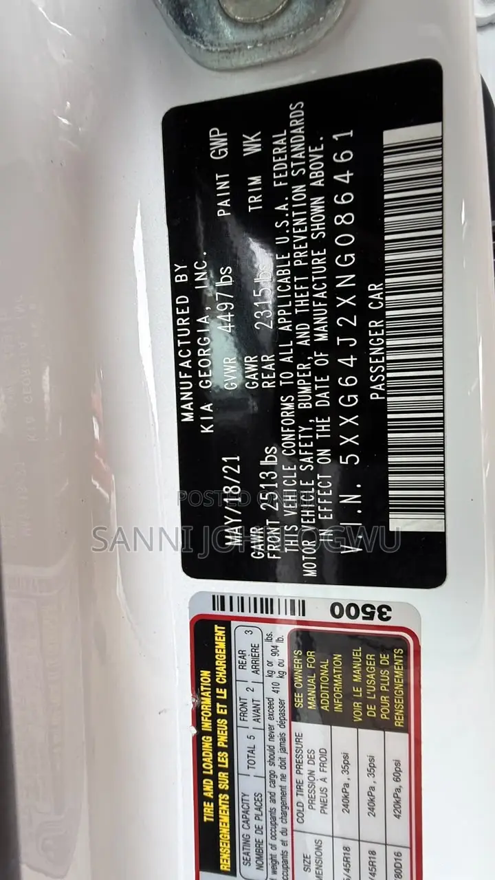 Kia K5 2.0 Hybrid 2021 White