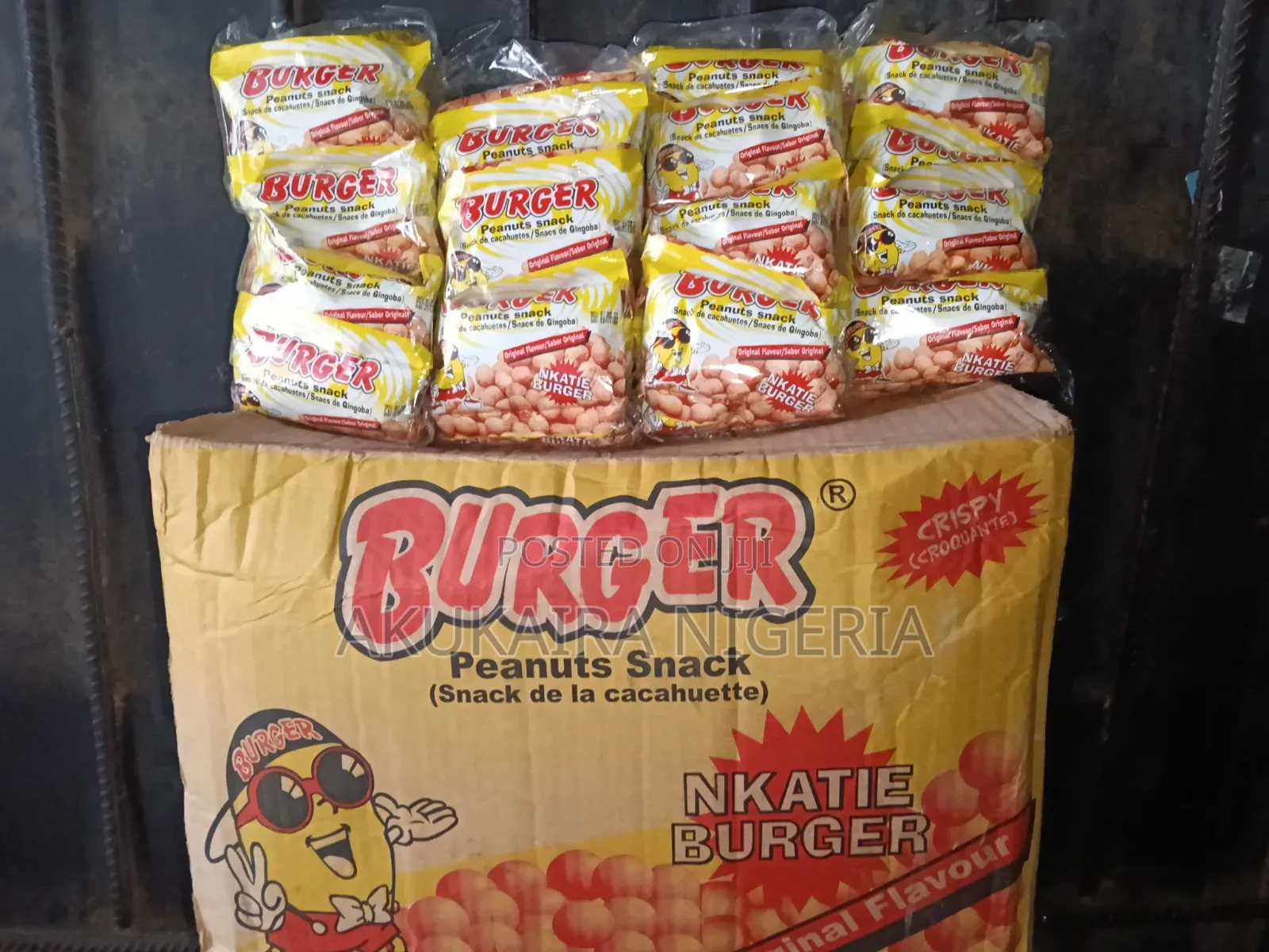 Burger Peanuts Snack Original 45g by 144pcs