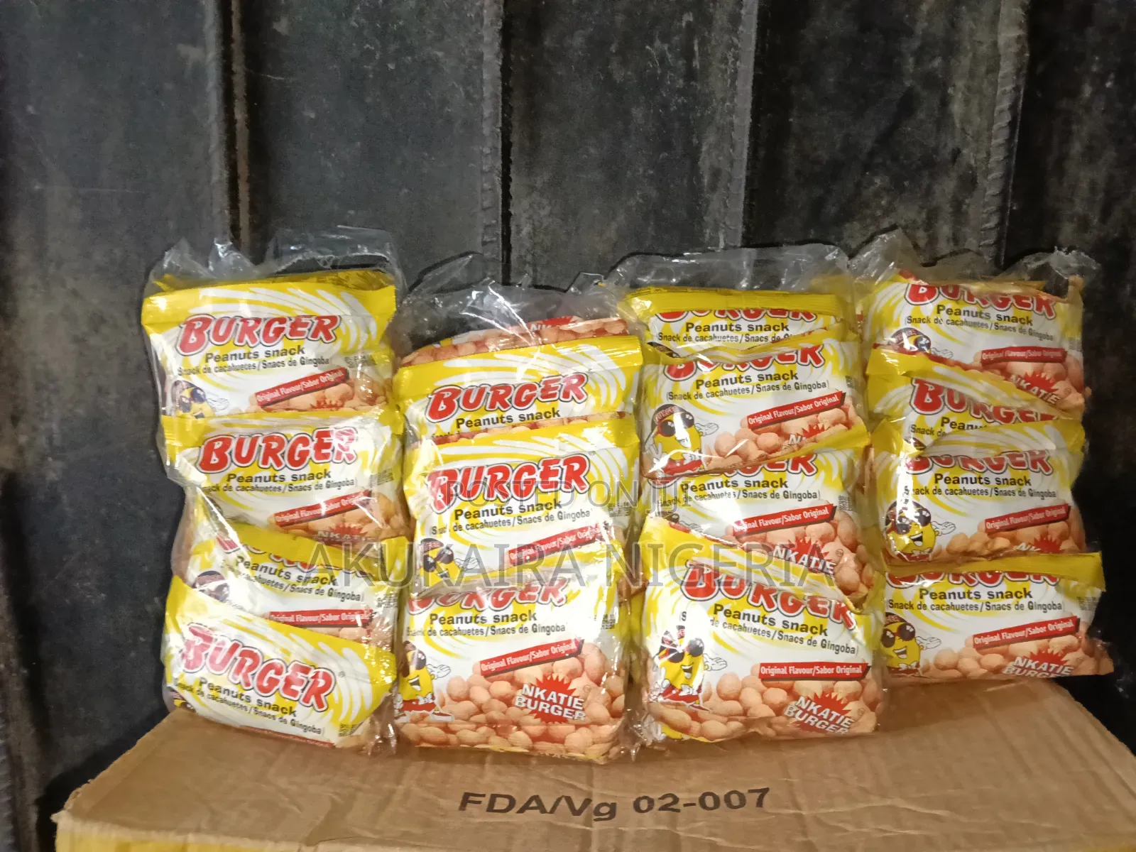 Burger Peanuts Snack Original 45g by 144pcs
