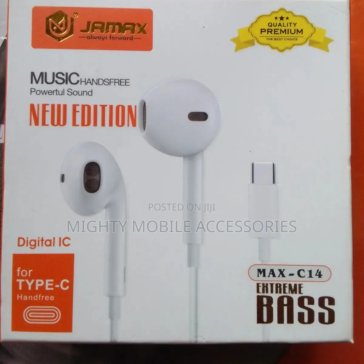 JAMAX Type-C/iPhone Wired Earphones – New Edition