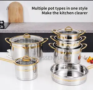 6pc Stainless Steel Cookware Set