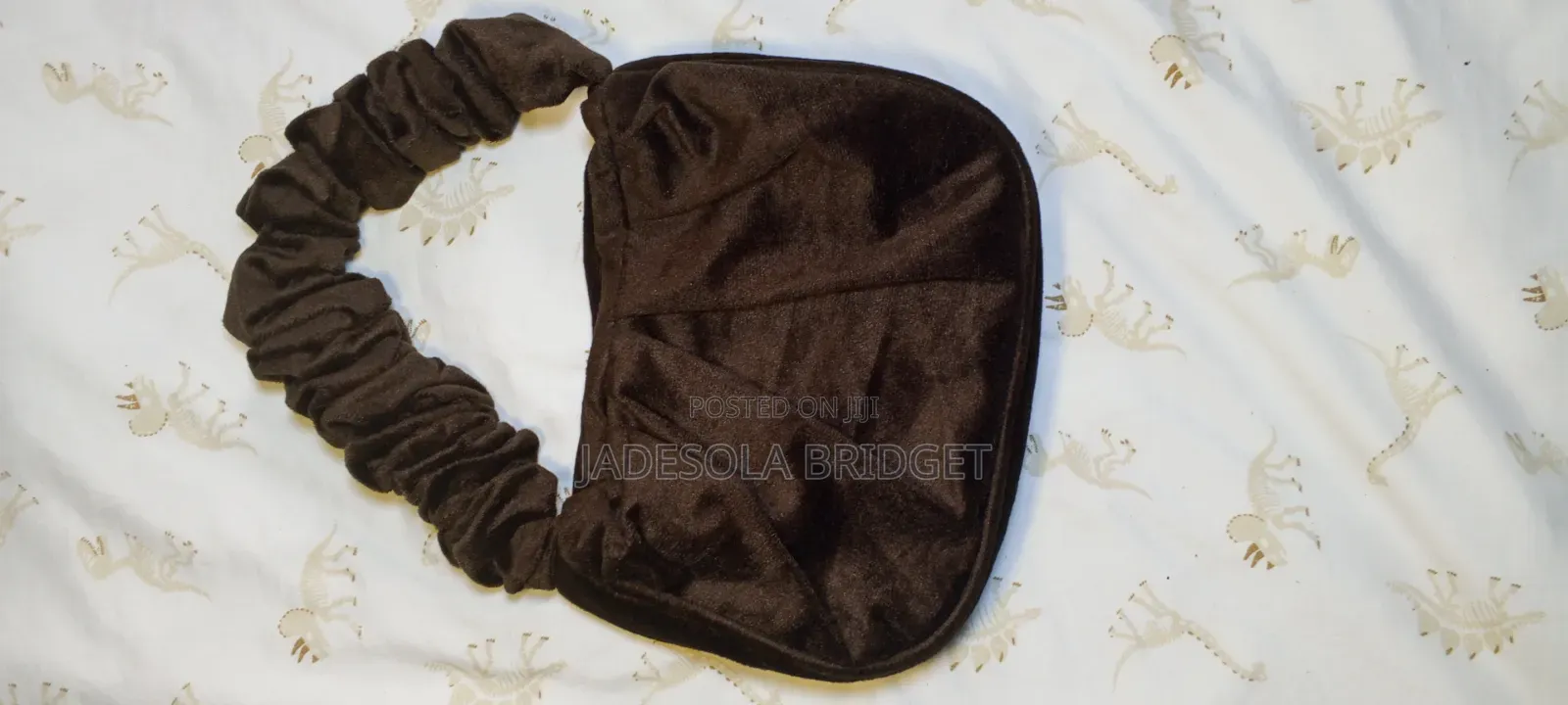 Chocolate Brown Ruffle Bag